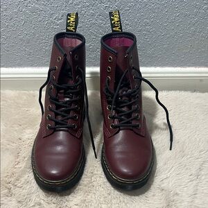 Dr. Martens Cherry Red Combat Boots